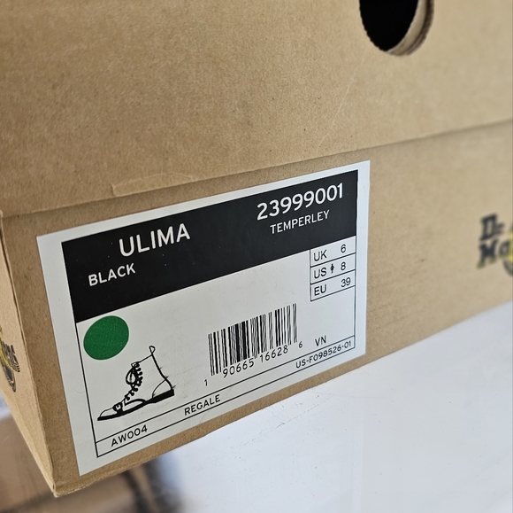 NEW Dr Martens Western Black Cowboy Boots Doc Martins WITH BOX - Picture 8 of 8